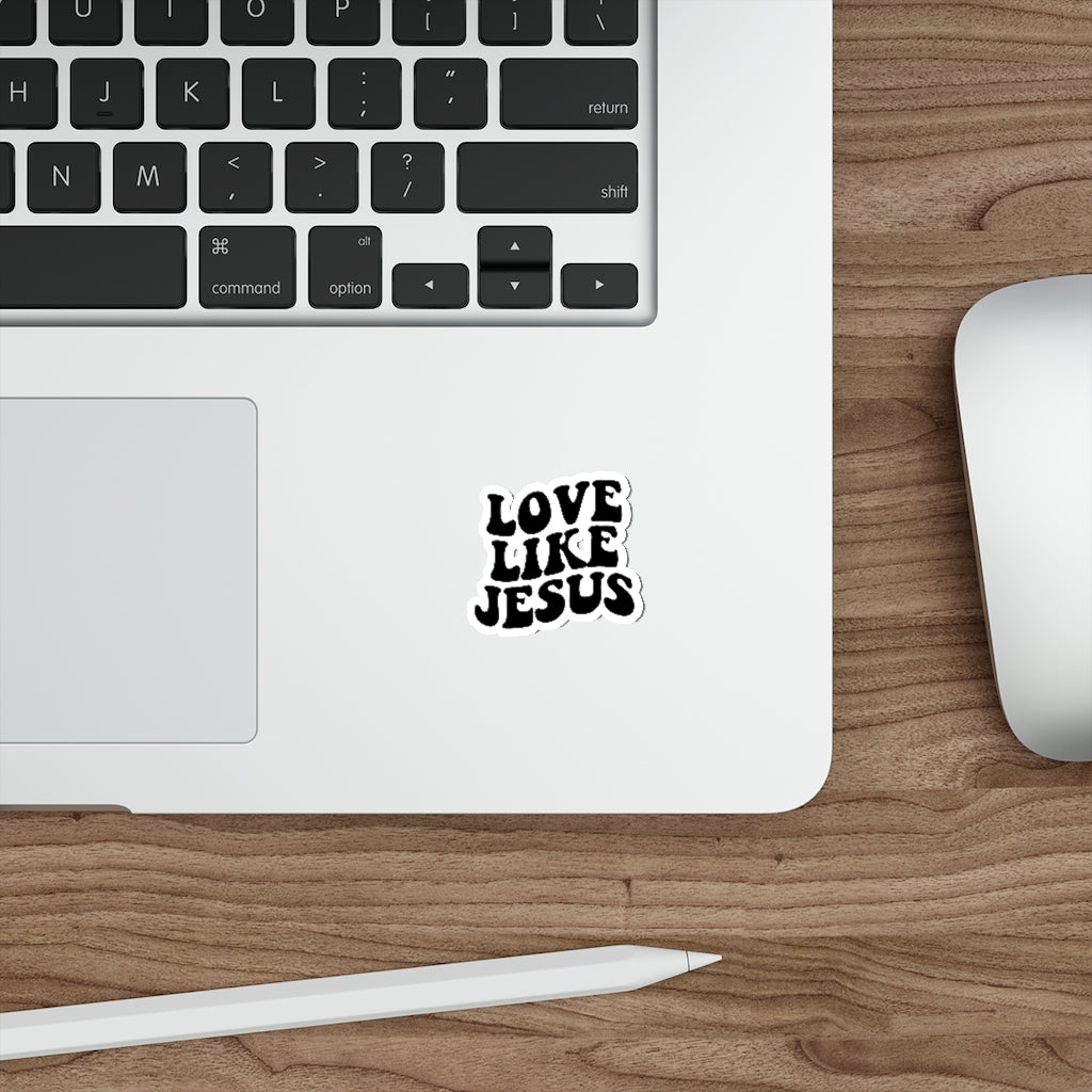 Love Like Jesus Hippie Christian Sticker