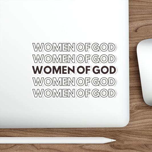 Women of God Retro Christian Sticker