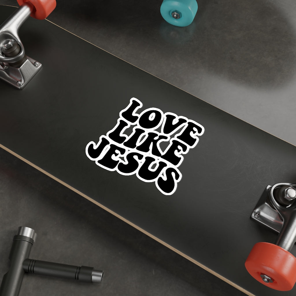 Love Like Jesus Hippie Christian Sticker