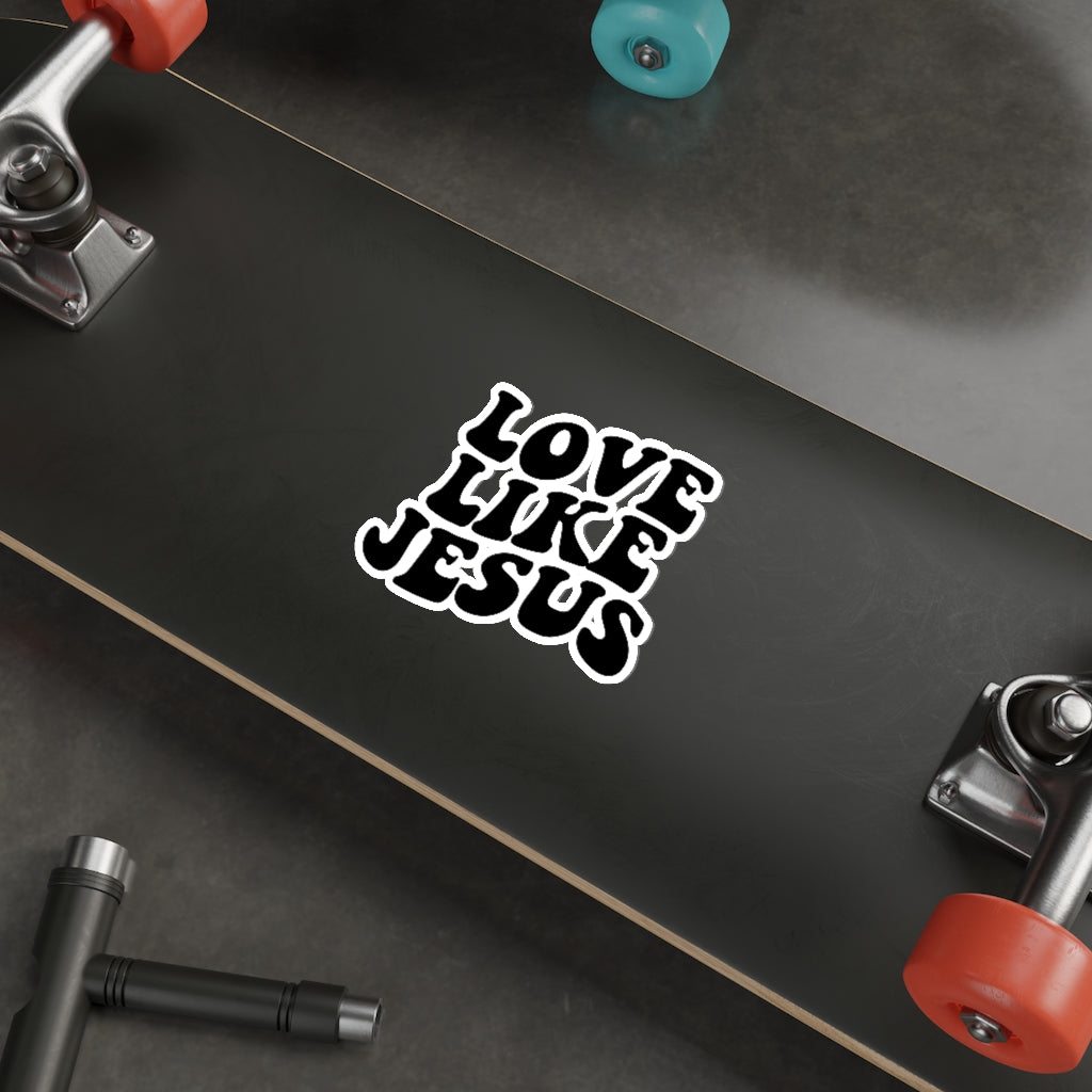 Love Like Jesus Hippie Christian Sticker