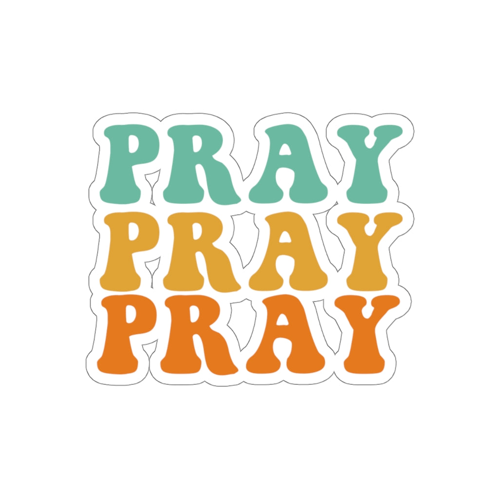 Pray Christian Sticker