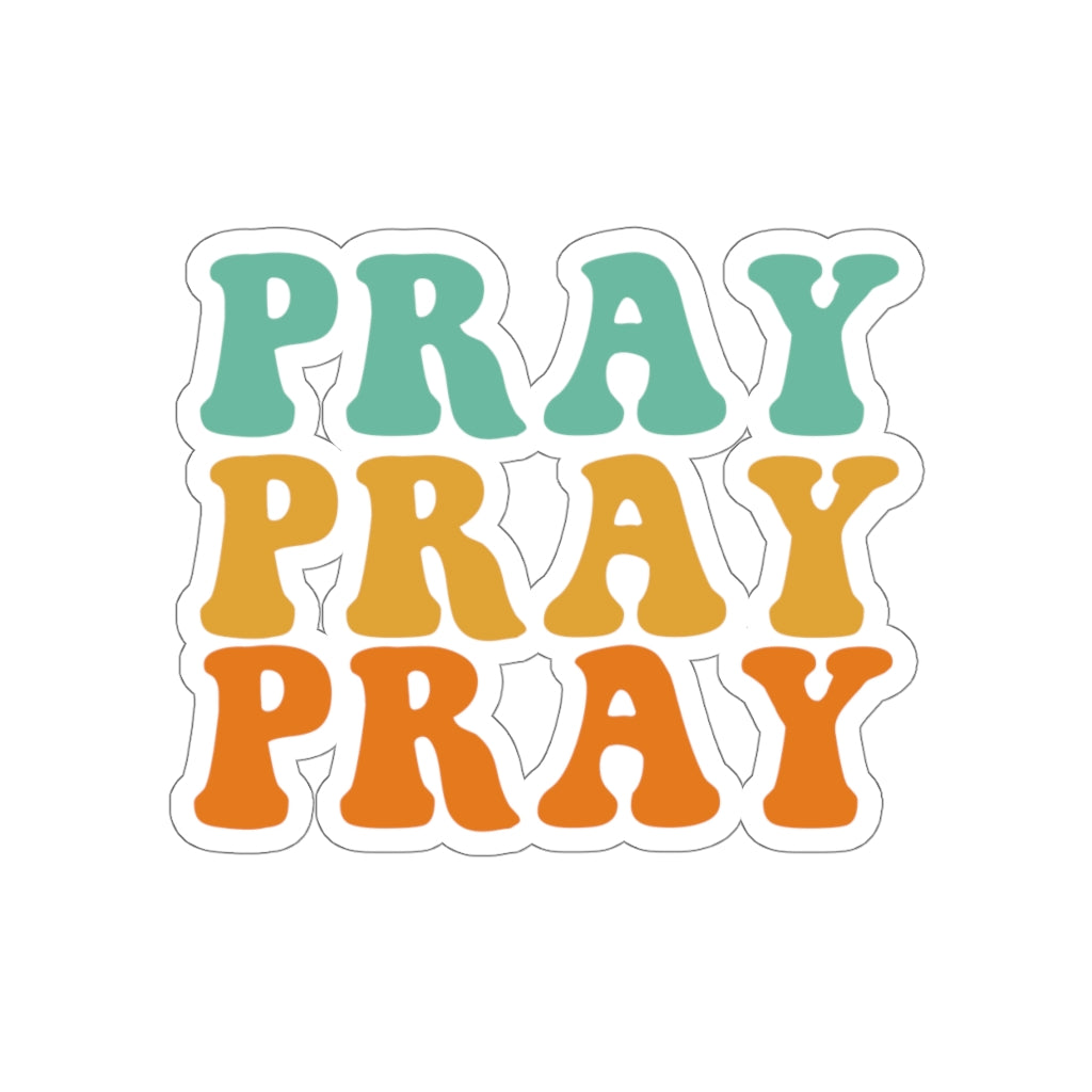 Pray Christian Sticker