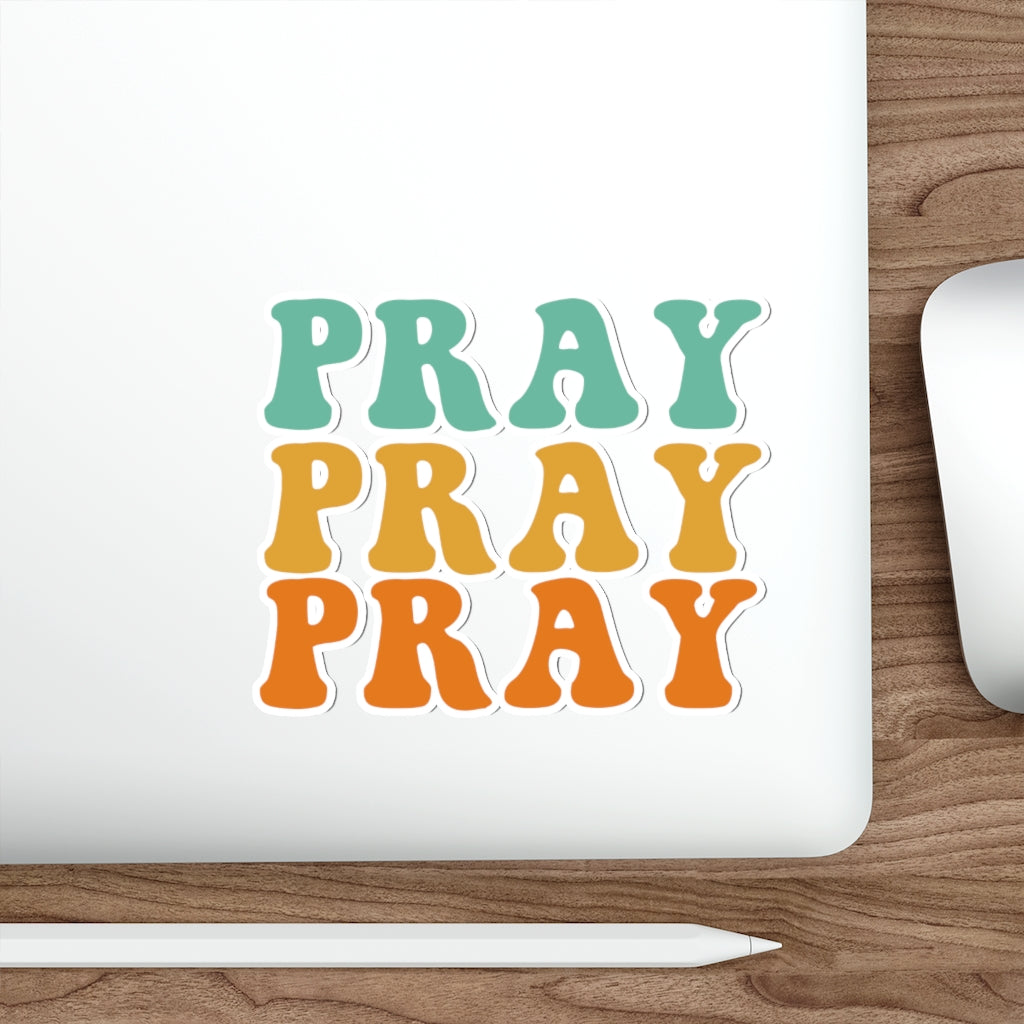 Pray Christian Sticker