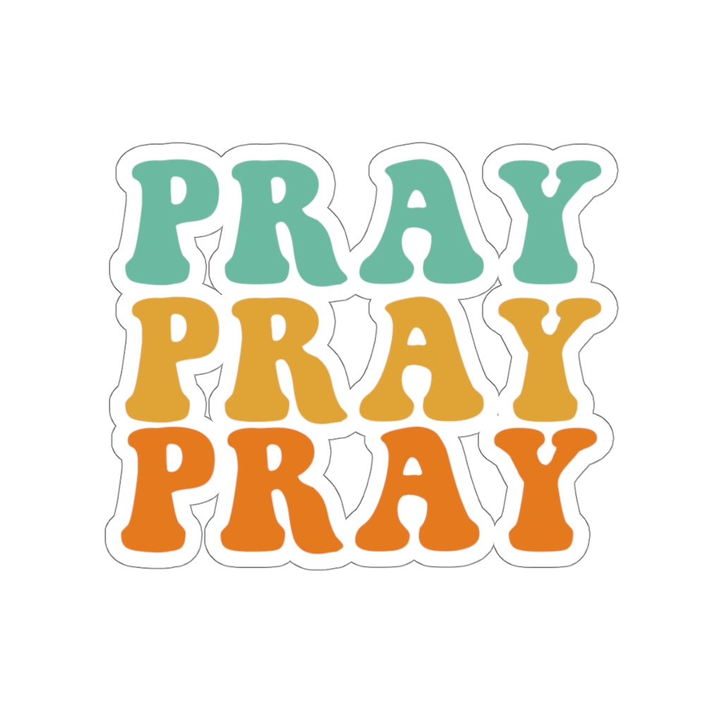 Pray Christian Sticker