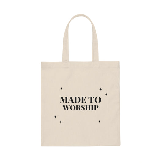 Made to Worship Canvas Tote Bag