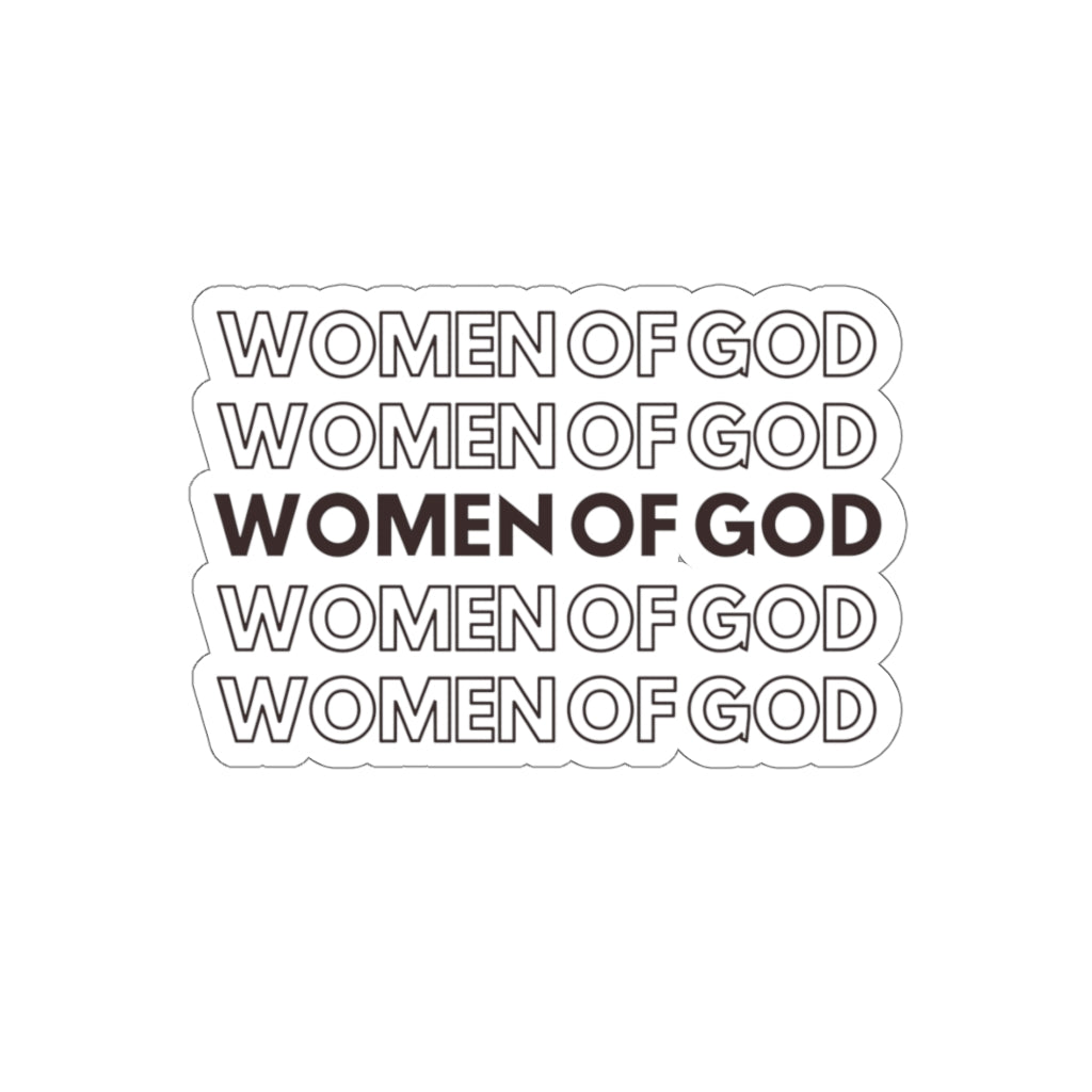 Women of God Retro Christian Sticker