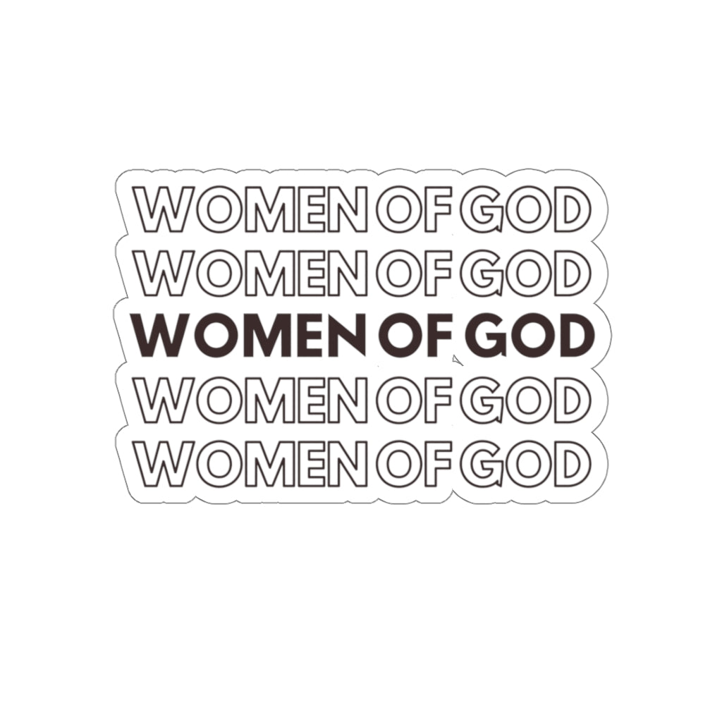 Women of God Retro Christian Sticker