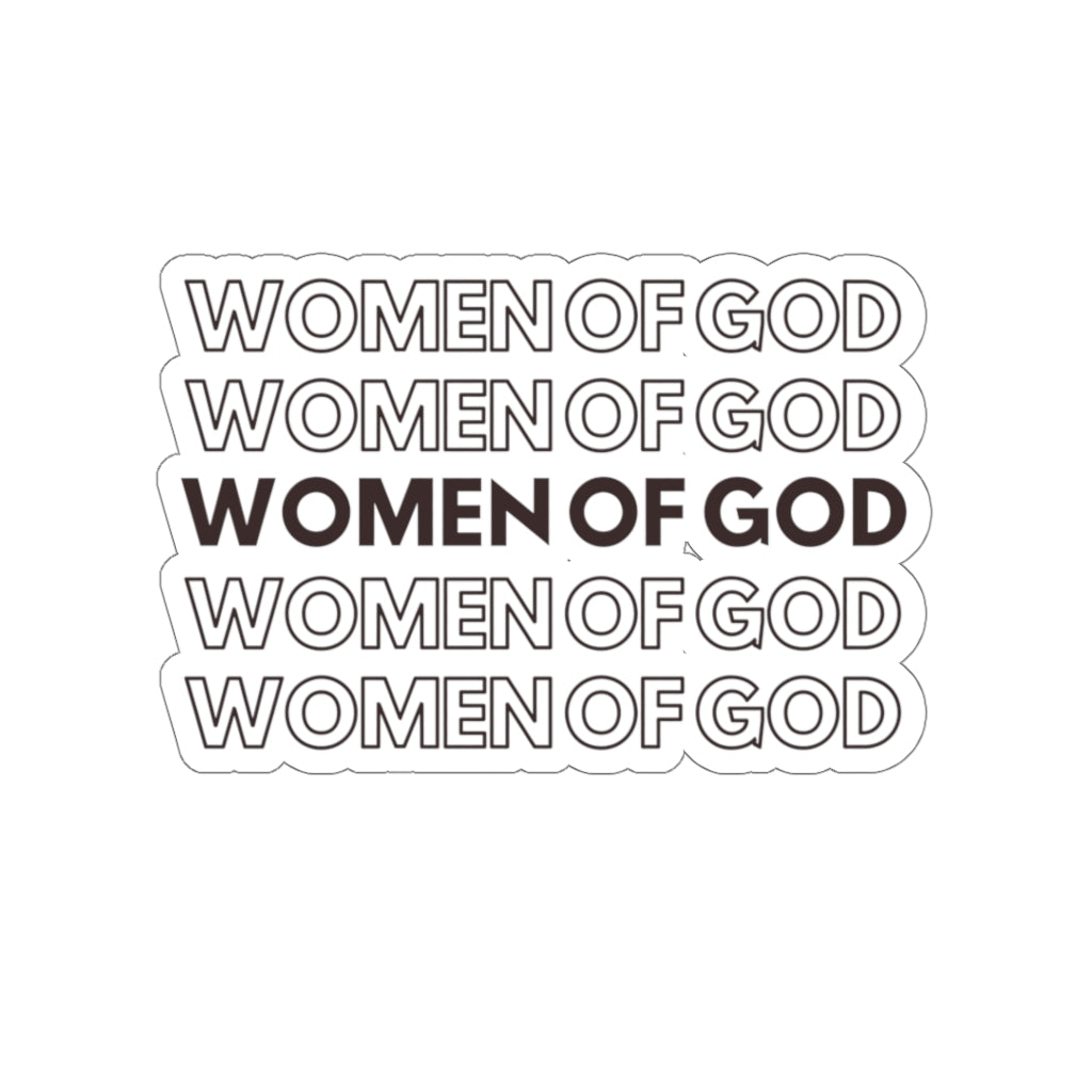 Women of God Retro Christian Sticker