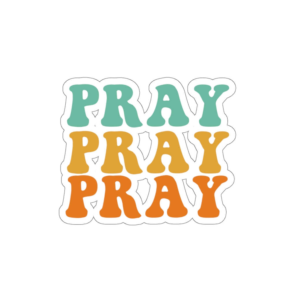 Pray Christian Sticker