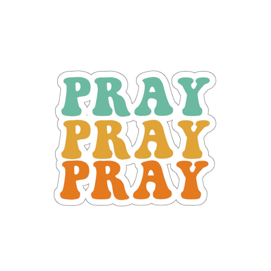 Pray Christian Sticker
