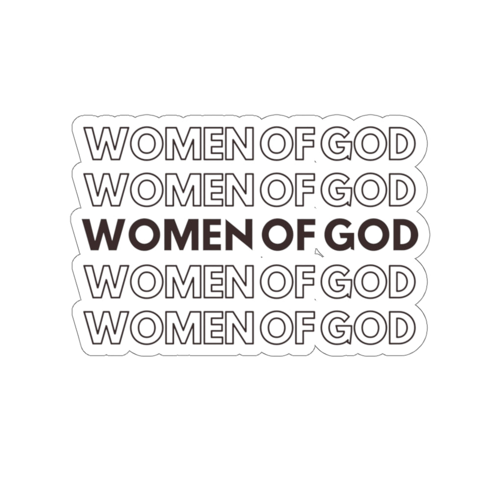 Women of God Retro Christian Sticker