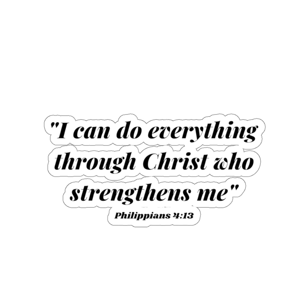 Phil 4:13 Christian Sticker | Bible Verse Sticker