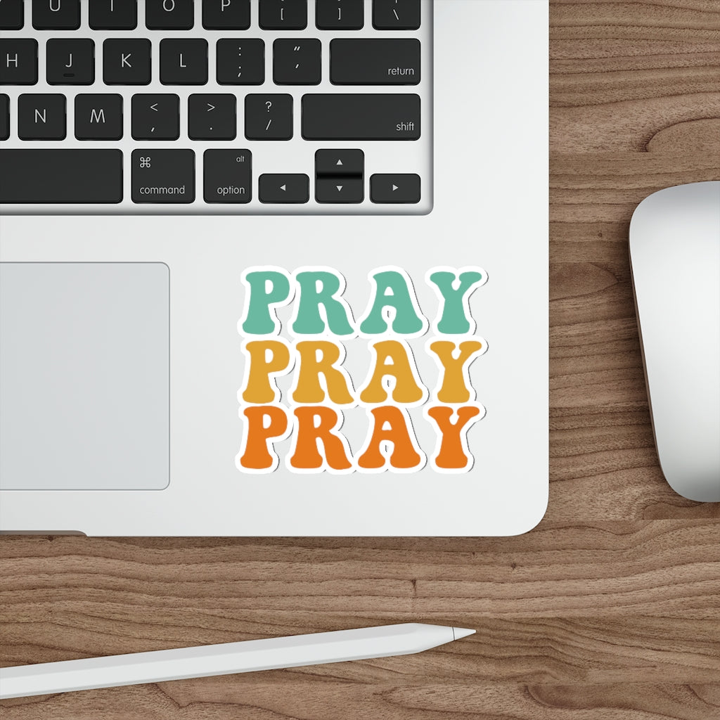 Pray Christian Sticker