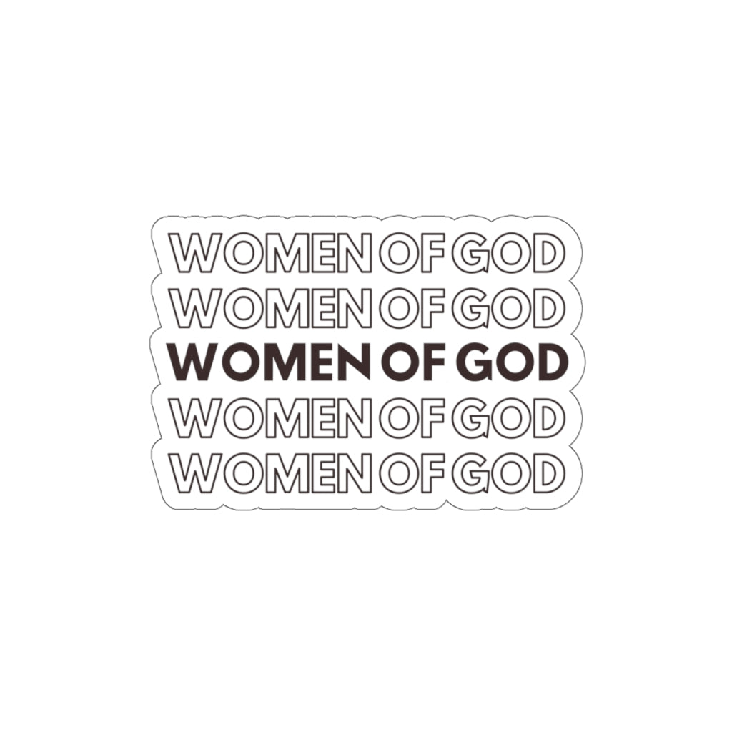 Women of God Retro Christian Sticker